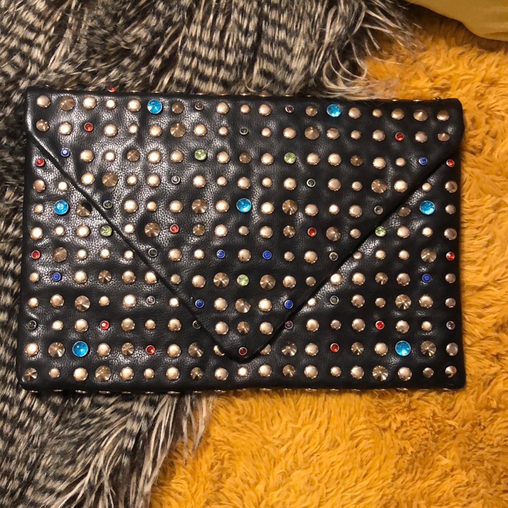 Multiple Color Metal Buttons Purse
